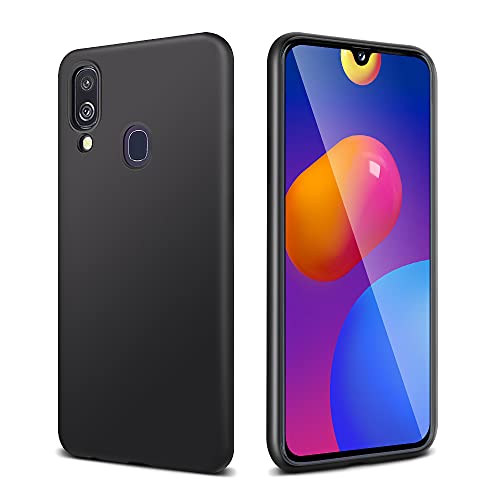 Posdou Hülle für Samsung Galaxy A40 Handyhülle Ultradünne Weich TPU Silikonhülle Kompatible mit Samsung A40 Stoßfest Anti-Scratch Gummi Matt Case Cover für Galaxy A40 Schutzhülle Schwarz