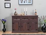 Sideboard mit 3 Schubladen und 3 Türen - kolonial gebeitzt gewachst
