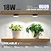 Barrina Orbgrow OG09 Puck Grow Light, 5000K 18W(2 x 9W, 270 Watt Equiv), Full Spectrum Plant Light for Indoor Plants, Magnetic & Linkable with Timer, 5 Levels Dimmable for Plant Shelf, 2 Packs, Black