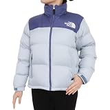 [ザノースフェイス] ショートヌプシジャケット レディース 撥水 軽量 保温 防寒 ケイブブルー/ダスティペリウィンクル M