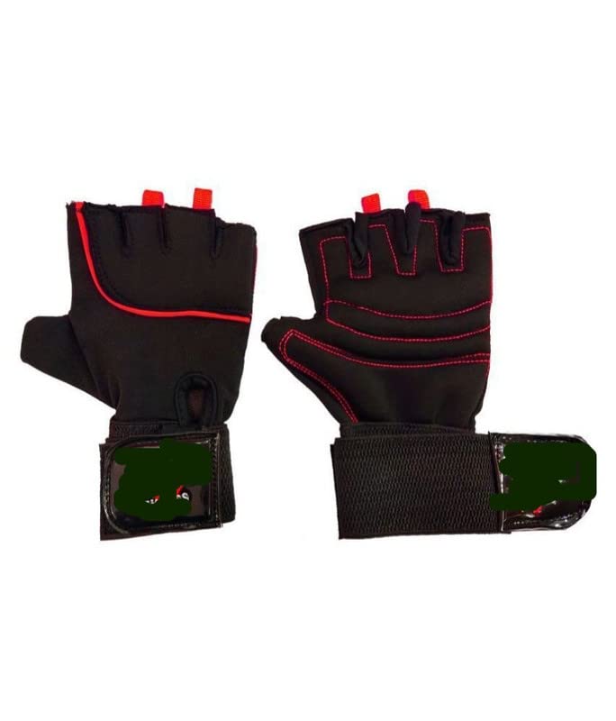 EmmEmm Unisex Neoprene Gym Gloves | for Professional Weightlifting, Fitness Training and Workout | with Half-Finger Length, Wrist Wrap for Protection (B0BSFKQX4H) Amazon Price History, Amazon Price Tracker