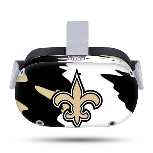 Autocollant vinyle Meta Quest 2 NFL New Orleans Saints skin protection casque manettes camo