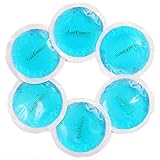LotFancy Reusable Gel Ice Pack for Hot Cold Therapy, 6PCS Small Heating Cooling Pad for Tired Eyes, Breastfeeding, Wisdom Teeth, Kids Injuries, Sinus Relief, First Aid, Muscle & Joint Pain, Arthritis
