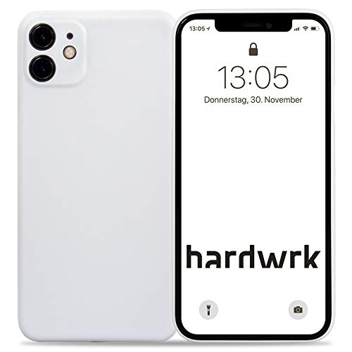 hardwrk Ultra-Slim Case - kompatibel mit Apple iPhone 11 - weiß - Elegante Schutzhülle Handyhülle Cover Hülle - Unterstützt kabelloses Laden - Qi - Wireless Charging - White