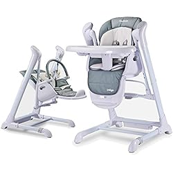 Trona Balancin Bebé TERO-761 Indigo - Trona y balancín eléctrico, color gris