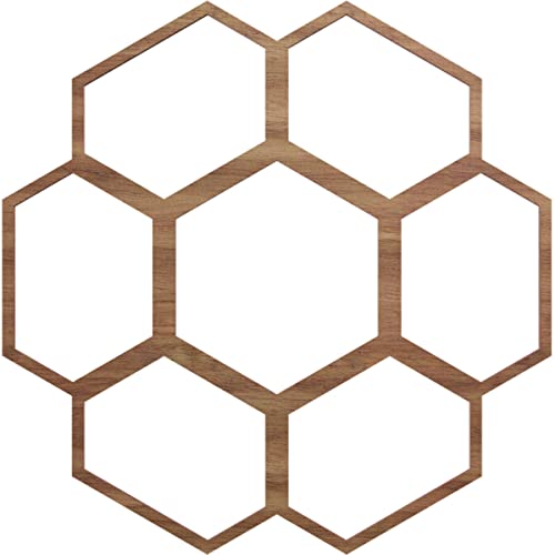 Image of Ekena Millwork 20 inchOD x 7 inchID x 3 /8 inchT Florin Wood Fretwork Pierced Ceiling Medallion, Walnut