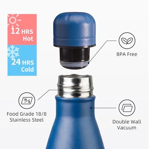 Image of Konokyo 24 Pack 12 oz Insulated Stainless Steel Water Bottle