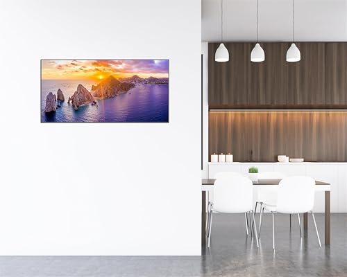 Tableaux décoration murale paysage marin coucher de soleil 60cm