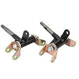 Gokart フロントステアリングナックル 17mm ステアリングストラットナックルスピンドル左右フロントステアリングナックルドラムブレーキ ATV 4 輪ゴーカート 50cc‑150cc用