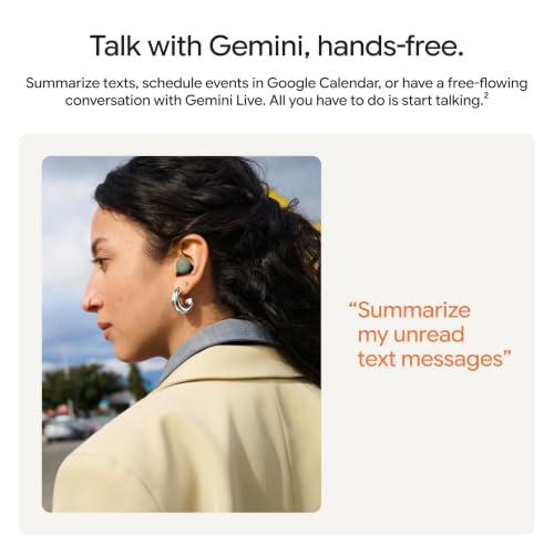 Image of Google Pixel Buds Pro 2 - Wireless Bluetooth Earbuds - Olive | Pro-level Active Noise Cancellation, help from Gemini, twist-to-adjust fit, 30-hour battery, Adaptive Audio