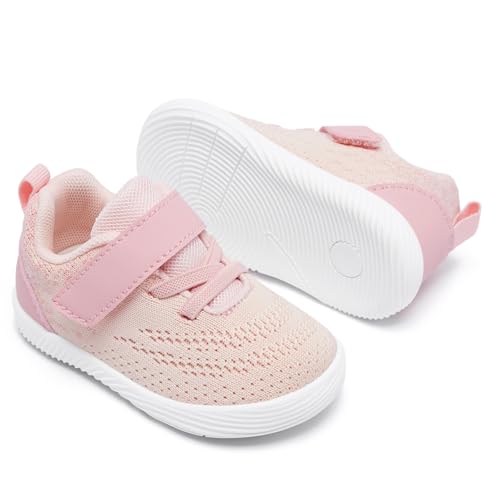 Image of MORENDL Toddler Sneakers Baby Boys & Girls Barefoot Shoes Lightweight Breathable Walking Running Tennis Athletic Sport Shoes