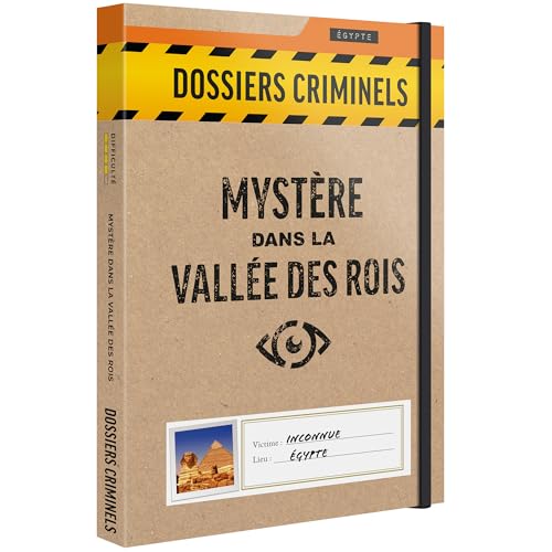 Platonia Games Dossiers Criminels - Mystère dans La Vallée des Rois : Découverte Macabre dans Un Tombeau Pharaonique - Jeu de Societe Escape Game - Jeu...