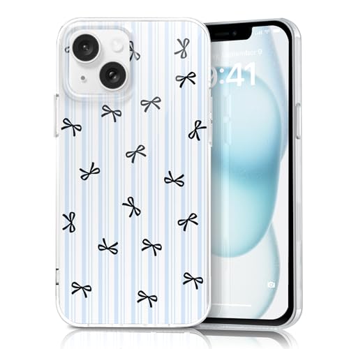 Coque iPhone 13 rigide coque iPhone 14 fine polycarbonate motif nœud femme