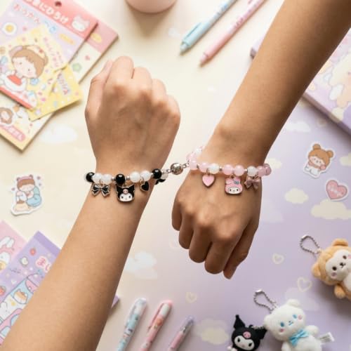 Image of SANNIDHI 2 Pcs Friendship Bracelet for Girls and Women Butterfly Best Friend Bracelet For Couples Adjustable Matching Bracelets BFF Beads Bracelets Jewellery Birthday Rakhi Gift For Sister, Kids