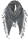 KMystic Lace Triangle Sheer and Winter Scarf