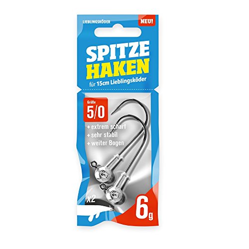 Lieblingsköder Spitze Haken 5/0 - 2 Jighaken, Gewicht:Gr. 5/0 6g Cover