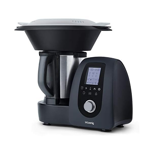 HKoenig-HK8-Robot-de-Cocina-Multifuncion-Robot-Inteligente-Profesional-Potencia-100-W-15-Programas-de-Cocinado-10-Velocidades-Capacidad-25-L-Temperatura-Regulable-hasta-120oC-Pantalla-Digital