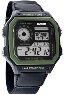 Casio Men's Digital Dial Stainless Steel Band Watch