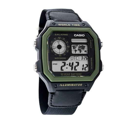 Casio Men's Digital Dial Stainless Steel Band Watch