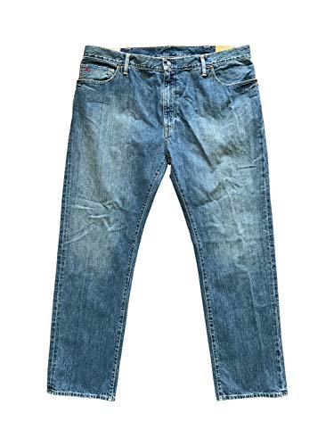 POLO RALPH LAUREN Men's Big and Tall Hampton Straight Fit Jeans (44 32, Stanton)