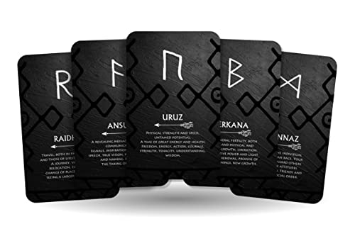 Ibiza Tarot Runes Oracle - Nordic Deck for Fortune Telling | Authentic 24-Card Oracle Experience