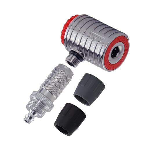 711L 仏式エアチャック - プレシジョンゲージインフレーターアタッチメント 仏式バルブ自転車タイヤ用