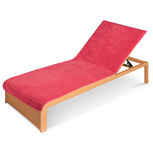 JEMIDI Toalla para Tumbona - Funda de Rizo para colchoneta de Hamaca Exterior de Playa Piscina jardín Camping - Apta para Lavadora - 75 x 200 cm