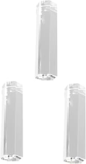 ULTECHNOVO 3 Peças Prisma Hexagonal Redondo K Material De Vidro Experimento Adereços Fotográficos Prisma De Cristal Experimento De Física Fotografia Prisma Prisma Cilíndrico Cilindro De