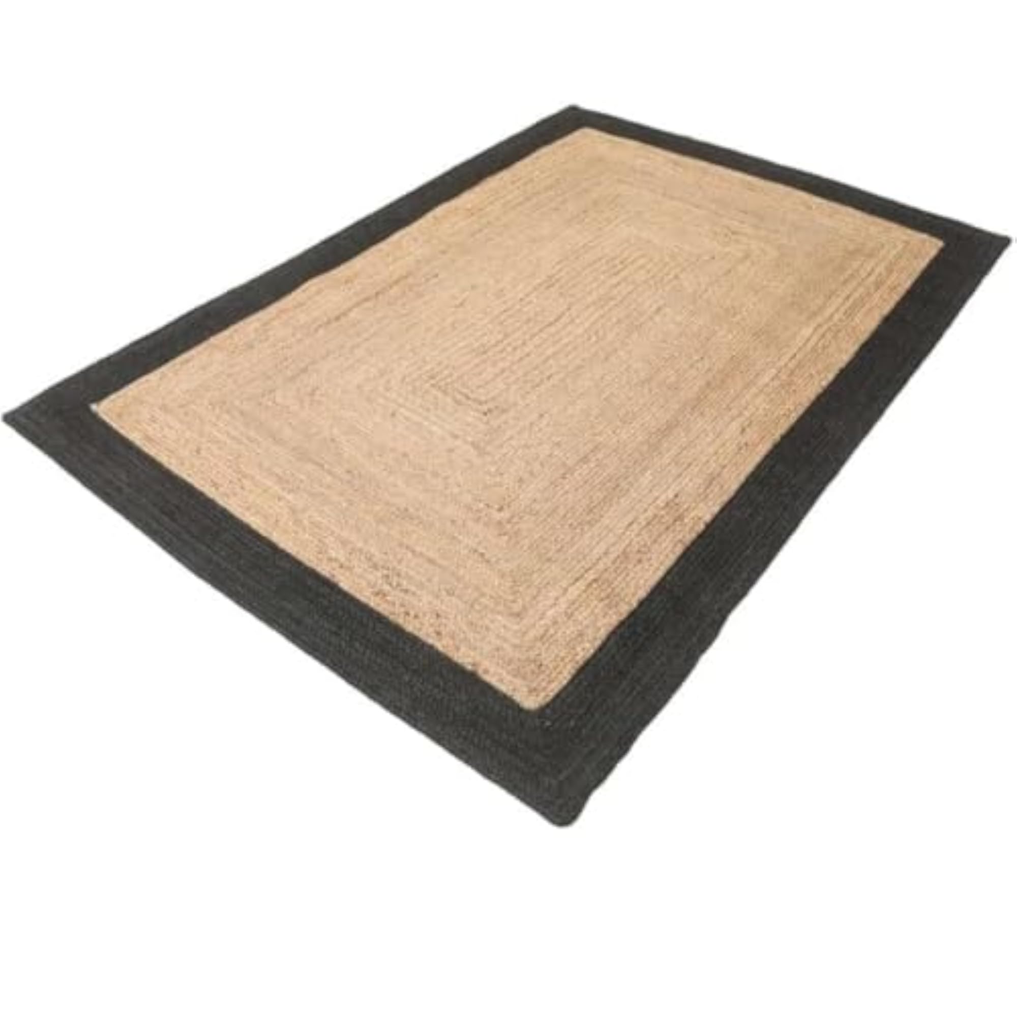 Jute Braided Reversible Hand Woven Rectangular Rug Carpet Mat