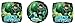 3 Super Hero Green Lantern "Happy Birthday" Mylar Balloon Bouquet - DC Comics Green Lantern Balloon Bouquet Bundle