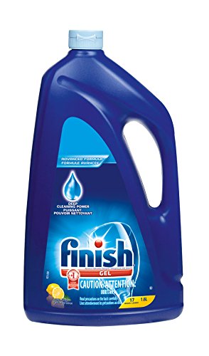 Finish - Finish Gel Dishwasher Detergent, Lemon, 1.6L, white