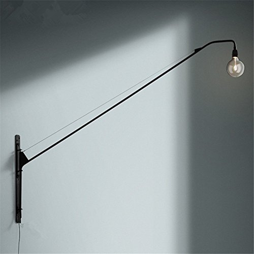 Wall Lights Wall Lamp Industrial Retro Long Arm Iron Wall Sconce E27 Socket with Line and Switch for House, Bar, Restaurants, Coffee Shop, Club Decoration steampunk buy now online Wall Lights Wall Lamp Industrial Retro Long Arm Iron Wall Sconce E27 Socket with Line and Switch for House, Bar, Restaurants, Coffee Shop, Club Decoration steampunk buy now online