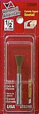 Vermont American 22500 1/2-Inch Carbide Dovetail Router Bit