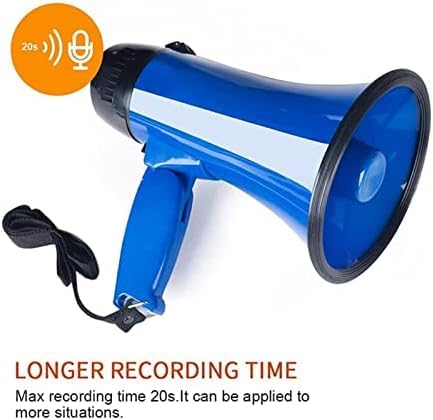 Megafono a Mano 25 Watt Compact Pa con Sirena incorporata Altoparlante megafono Registratore vocale Apribottiglie Altoparlante megafono