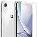 FlexGear Clear Case for iPhone XR + 2 Glass Screen Protectors (Clear)