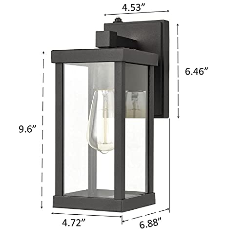Holkirt Waterproof Outdoor Light Fixture Dusk To Dawn Sensor Exterior Wall Sconces For Porch Doorway Garage Set Of 2 #TOP6