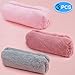 Produktbild Eaone Federmäppchen, für Mädchen, süßes Plüsch, Fuzzy Federmäppchen, Make-up-Tasche, Rosa, Grau und Rot, 3er Pack