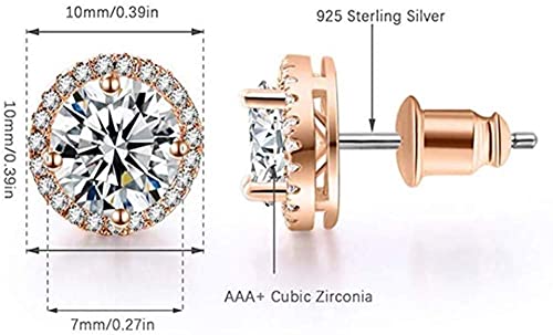 Pendientes de mujer con circón rosa para iluminar tu look de oficina 2