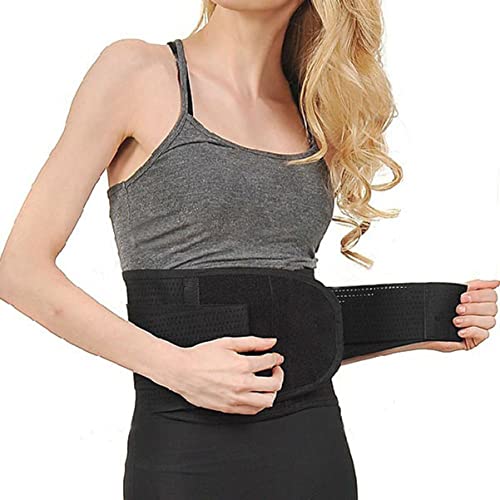 Faja lumbar auto-calentable con terapia magnética PartyKindom negra miniatura 2