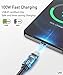 uni 100W USB C to USB C Cable 10ft, USBC Fast Charging Cable PD 5A, Type C Charger Cable Nylon Braided, Compatible with MacBook Air/Pro M3, iPad Pro, Galaxy S24, iPhone 15/Pro/Plus/ProMax
