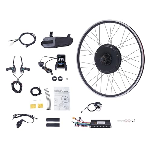 Madelynn 28'/29'/700C Elektrofahrrad Umbausatz 1000W 5 Gänge Ebike Umbausatz Hinterrads E Bike Conversion Kit Bürstenloser getriebeloser Motor mit Display und Pedalassistenzsensor