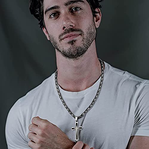 JeweBella Acciaio Inossidabile Collana per Uomo