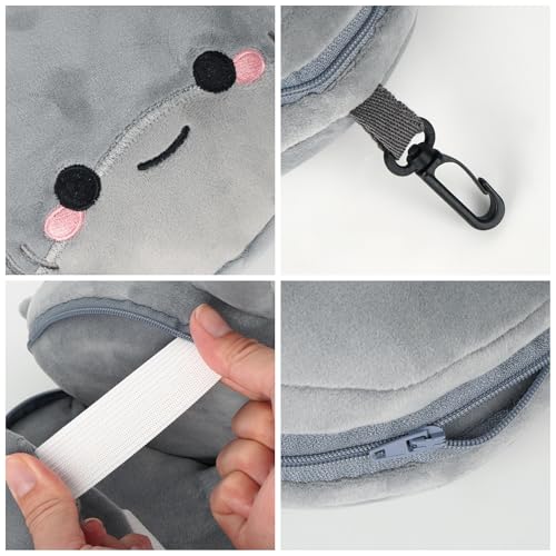 Almohada de viaje ajustable con diseño 2 en 1 miniatura 5