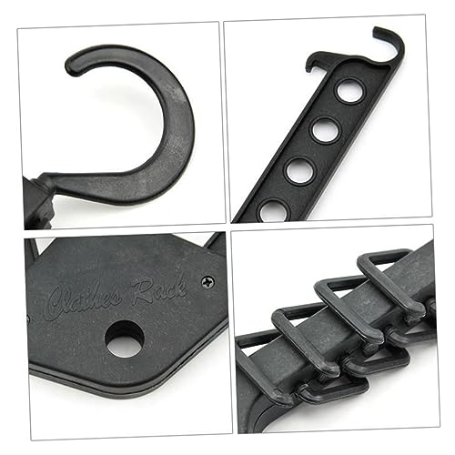 Percha plegable de plástico PRETYZOOM ahorra espacio con gancho para ropa 8