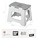 Vigar Taburete Plegable Compact de Color Gris de 27 cm de Altura