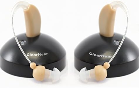 Rechargeable Hearing Amplifiers - Hear TV - Best Small BTE Ear Hearing Amplifier - Set of 2
