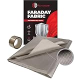 ATMOSURE Faraday Fabric & Tape Kit 1 Yard 44'x36' – EMF Blocker for DIY Faraday Bags, RFID & EMP Protection, Copper-Nickel Shielding Material