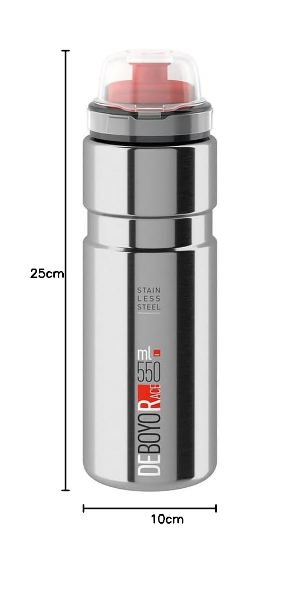 Borraccia DEBOYO RACE 550ml Professionale Ciclismo, Bottiglia Squeeze Sportiva, Design Ergonomico Gara