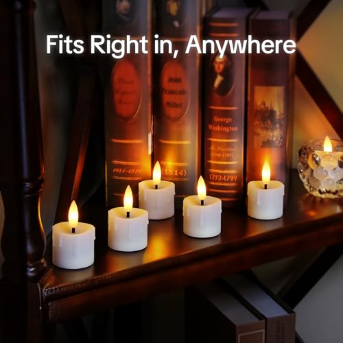 Bougies LED sans flamme avec télécommande et minuterie