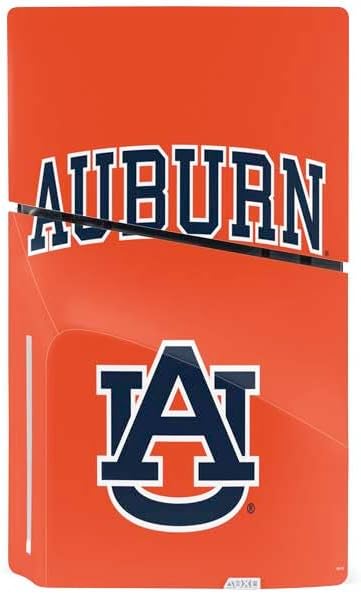 Skinit Decal Gaming Skin Compatible with PS5 Slim Disk Bundle - Officially Licensed Auburn University AU Orange Design